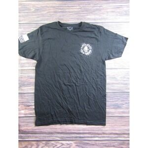 Howitzer Mens Size Medium Black T Shirt Family Faith Flag Freedom USA Military